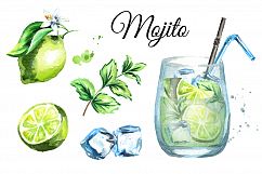Fresh Mojito. Watercolor collection Product Image 2