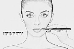 Pencil Drawing Photoshop Action Product Image 1
