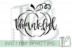 Grunge SVG, Thankful Pumpkin SVG Product Image 2