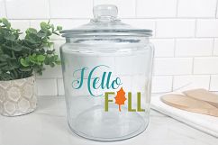 Hello Fall SVG - Fall SVG Cut File - DXF EPS PNG JPG PDF AI Product Image 8