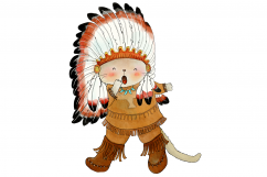 Native Indian Cats | CLIP ART | 7 PNG/JPEG illustrations Product Image 2