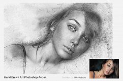 Hand Drawn Art Photoshop Action Product Image 2