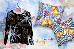 Christmas collection PNG watercolor design set Product Image 2