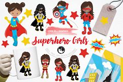 Superhero Girls  graphics and illustrations Product Image 1