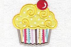 Cherry Cupcake Applique Embroidery Design Product Image 9