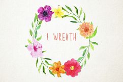 Watercolor Spring Flowers Clipart, Flowers Clipart Product Image 4
