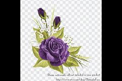 100 Wedding Roses Clip Arts, Romantic Valentine Scrapbook Product Image 4