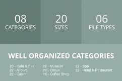 166 Places Filled Round Corner Icons Product Image 3