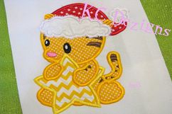 Christmas Baby Tiger Machine Applique Embroidery Design Product Image 2