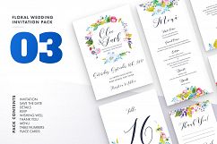 Floral Wedding Invitation Bundle Product Image 3