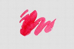 Crimson Peonies PNG watercolor set Product Image 8