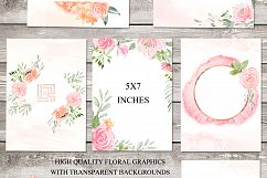 Blush cream. Floral watercolor clip art. Product Image 8