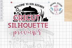 Welcome to Our Kitchen Cut File and Printable (SVG, DXF, PNG) Product Image 2