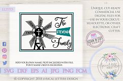 NEW! Farmhouse Family Windmill SVG LL257D Product Image 1