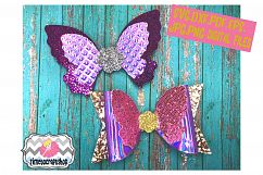 Butterfly Hair Bow Template. Svg. Dxf. Pdf. Eps. Jpg. Png Product Image 1