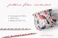 Lovebirds folk art bird illustrated collection Product Image 8