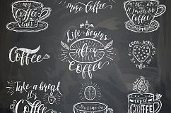 Set of Quotes for coffee. Lettering. Product Image 11