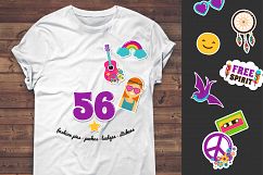 Hippie, 60&#039;s, Boho stickers, icons  Product Image 5