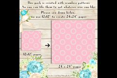 100 Seamless White Circle Greek Key Digital Papers Product Image 3