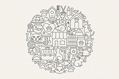 Pet Vet Line Art Icons Product Image 5