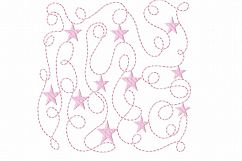 Quilt Block Star Stippling - Machine Embroidery Design in 3 sizes Product Image 1