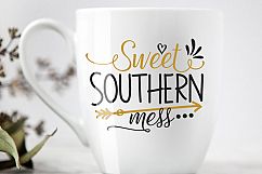 Sweet Southern Mess, SVG DXF Png Eps Pdf Studio Vector Cut Files Product Image 2