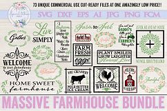 ON SALE NOW!! Farmhouse Bundle of 73 SVG DXF Cut File Product Image 3