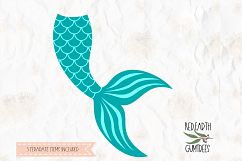 Mermaid tail, mermaid clam bra in SVG,DXF, PNG,EPS formats Product Image 3