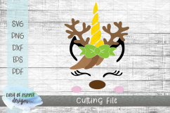 Christmas Unicorn SVG Bundle Cutting File - Christmas SVG Product Image 5