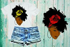 Black woman svg Natural Hair Svg Afro svg,black woman 356SV Product Image 1