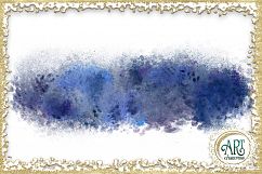 Blue Glitter Digital Clipart Brush Stroke - 24 of beautiful PNG files Product Image 14