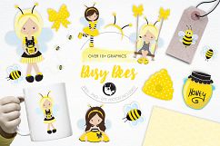 Busy Bees graphics and illustrations Product Image 1