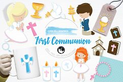 First Communion  graphics and illustrations Product Image 1