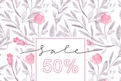 FLORAL ROMANCE Watercolor Peonies Pack Product Image 5