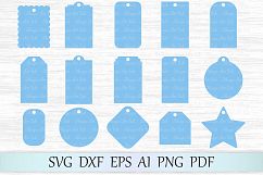 Gift tags svg, Price tags svg, Tags gift svg, Label svg, Tags vector, Tags cut file, Decorative tags svg files Product Image 1