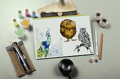 Watercolor birds set Product Image 3