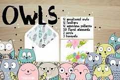 Cute owls. Kit. Product Image 1
