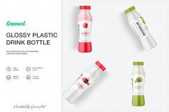 Glossy Plastic Bottle Mockup Product Image 1