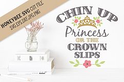 Chin Up Princess SVG Cut File Product Image 1