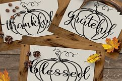 Thankful Grateful Blessed svg, Fall svg, Autumn Thanksgiving Product Image 4