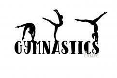 Gymnastics svg CUT file for Silhouette cameo Wall Decal Vinyl svg female gymnast for sign decal t-shirt Girls bedroom decor svg Product Image 1