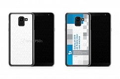 Samsung Galaxy J6 2d PC Clear Case Design Mockup 2018 Product Image 1