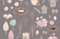Forest Owls Clipart Product Image 3