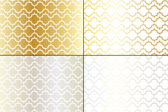 Middle Eastern Patterns Silver Gold Product Image 3
