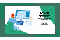Design Services Of Creative Artist Studio Vector Product Image 1