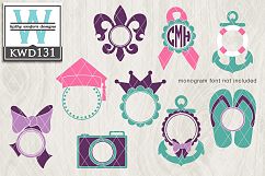 Monogram Frames SVG - Monogram Bundle Product Image 1