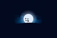 Moonlight vector Illustration. Product Image 8