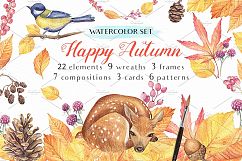Happy Autumn - Watercolor Set Product Image 1