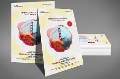 Minimal Eletro Party Flyer Product Image 3