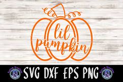 Lil Pumpkin | SVG DXF EPS PNG Digital Cut File Download Product Image 1